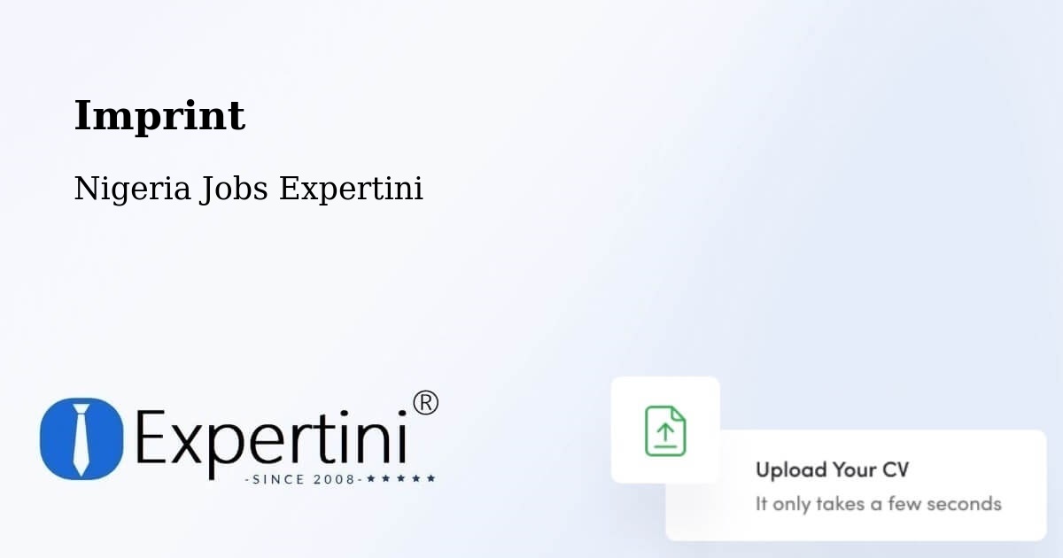 Imprint – Jebba - Nigeria Jobs Expertini